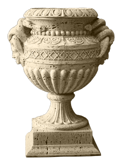 travertine vase for decoration